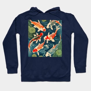 Koi Fish in Ukiyo-e Style Hoodie